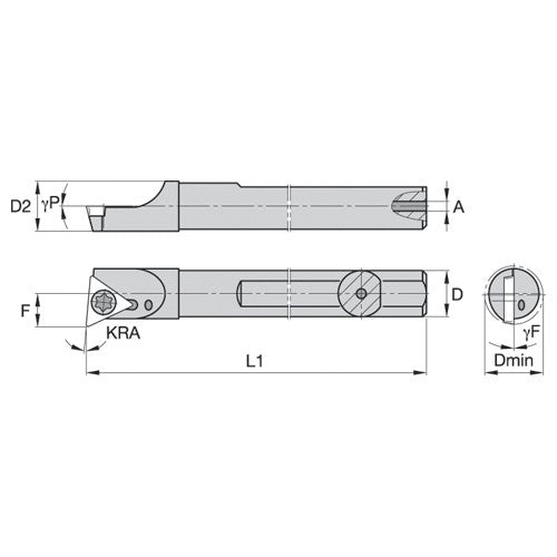 SSBI500255R WG STEEL BORING BAR - Exact Industrial Supply