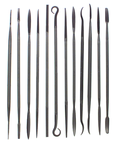 Swiss Pattern Needle File - 12 Pcs.; 6-1/2"; 0 Cut - Benchmark Tooling