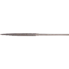 ‎Quality Import Diamond Needle File - 3″ Diamond Length-5-1/2″ Overal Length-100 Grit - Half Round - Benchmark Tooling