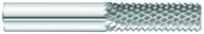 1/4 x 3/4 x 1/4 x 2-1/2 Solid Carbide Router - Style B - Burr Type End Cut - Benchmark Tooling