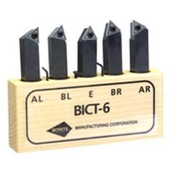 Style AR;AL.BR;BL;E 1/2x1/2" SH - Indexable Tool Bit Set - Benchmark Tooling