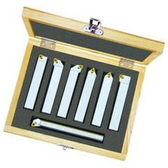 6 Sq & 1 Rnd SH - 1/4" Sq SH-1/4" Round SH - Turning Kit - Benchmark Tooling