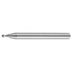 .6mm Dia. - 38mm OAL - AlTiN-CBD - 30°-Center Cut-Mini Ball Nose HP EM - 2 FL - Benchmark Tooling