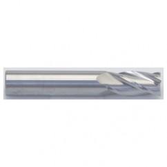 7/8 Dia. x 4 Overall Length 4-Flute Square End Solid Carbide SE End Mill-Round Shank-Center Cut-AlTiN - Benchmark Tooling