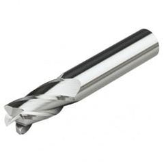 1/2 Dia. x 3 Overall Length 4-Flute .010 C/R Solid Carbide SE End Mill-Round Shank-Center Cut-AlTiN - Benchmark Tooling
