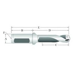 60714S-075F Spade Drill Holder - Benchmark Tooling