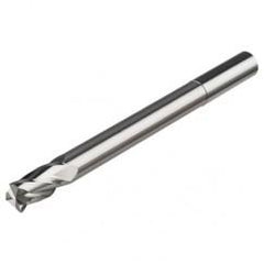 3/8 Dia. x 4 Overall Length 2-Flute Square End Solid Carbide SE End Mill-Round Shank-Center Cut-Uncoated - Benchmark Tooling