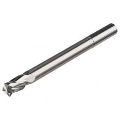 4mm Dia. x 75mm Overall Length 4-Flute Square End Solid Carbide SE End Mill-Round Shank-Center Cut-AlTiN - Benchmark Tooling