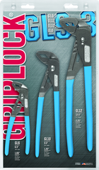 Channellock Griplock Plier Set -- #GLS3; 3 Pieces; Includes: 6"; 10" & 12" - Benchmark Tooling