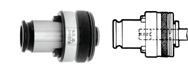 Tension & Compression Tap Adaptor - 13/16" - Adaptor Size 2 - Benchmark Tooling