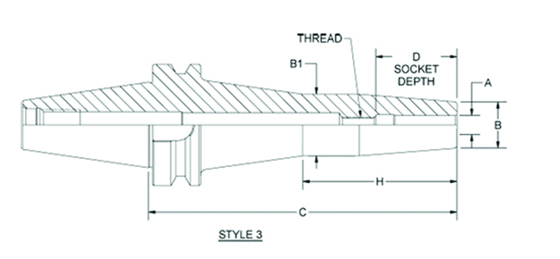 HSK100 5/8 x 6.30 - Shrink Fit Tool Holder - Benchmark Tooling