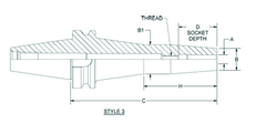 HSK100 1 1/4 x 6.30 - Shrink Fit Tool Holder - Benchmark Tooling