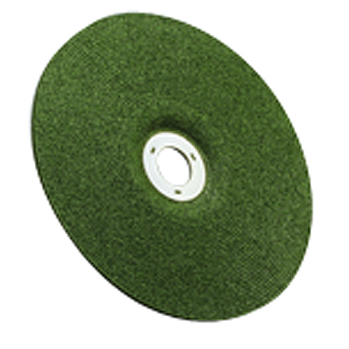 ‎3M Green Corps Cutting/Grinding Wheel T27 7″ × 1/8″ × 5/8-11 Internal 36 Grit - Benchmark Tooling