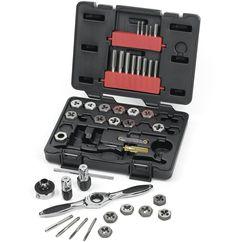 40PC MED RATCHETING TAP AND DIE DR - Benchmark Tooling