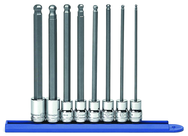 8PC METRIC LONG BALL HEX BIT SKT ST - Benchmark Tooling