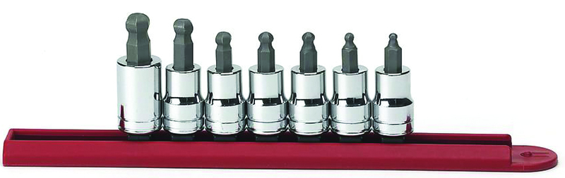 7PC SAE BALL HEX BIT SOCKET SET - Benchmark Tooling