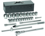 27PC 3/4" DRIVE 12 PT SKT SET - Benchmark Tooling