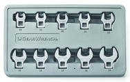 10PC CROWFOOT DR NON-RATCHETING - Benchmark Tooling