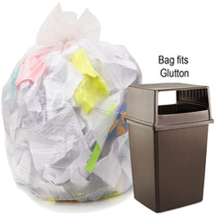 .9 mil, Natural, 43″ × 47″- Case of 100, Revolution Bag Hercules Recycled Low Density Can liners Glutton, - Benchmark Tooling