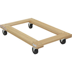 Hardwood Dolly Open Deck 1.2K lb 24 × 36 - Exact Industrial Supply