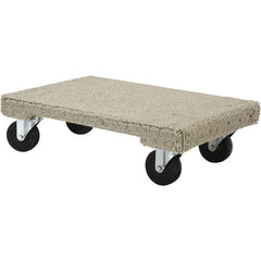 Carpeted Hardwood Dolly 1.2K lb 16 × 24 - Exact Industrial Supply