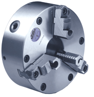 Steel Body Setrite Universal Chuck - 15" Plain Mount; 3-Jaw - Benchmark Tooling