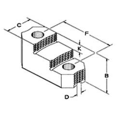 Hard Top Jaw 1/16" 90° Reversible-For 8 & 10" Chucks - Benchmark Tooling