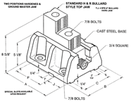 2 Pc. Boring Mill Jaws - #HR-BM-12-7-TJ For 12" Chucks - Benchmark Tooling