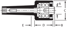 2MT Changeable Pt Body - For Point Live Center - Benchmark Tooling