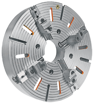 20" 4-Jaw Independent Forged Steel Plain Back Lathe Chuck - Benchmark Tooling