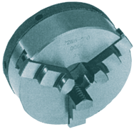Quick-Clamp Self-Center Scroll Chuck - 4" Plain Mount - Benchmark Tooling