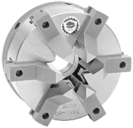 Quick-Clamp Self-Center Scroll Chuck - 3" Plain Mount - Benchmark Tooling