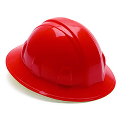 Hard Hat - Red Full Brim 4 Point Ratchet Style - Benchmark Tooling