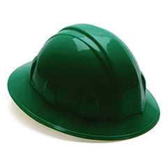 Hard Hat - Green Full Brim 4 Point Ratchet Style - Benchmark Tooling