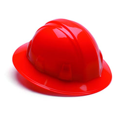 Hard Hat - Hi-Viz Orange Full Brim 4 Point Ratchet Style - Benchmark Tooling