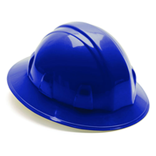 Hard Hat - Blue Full Brim 4 Point Ratchet Style - Benchmark Tooling
