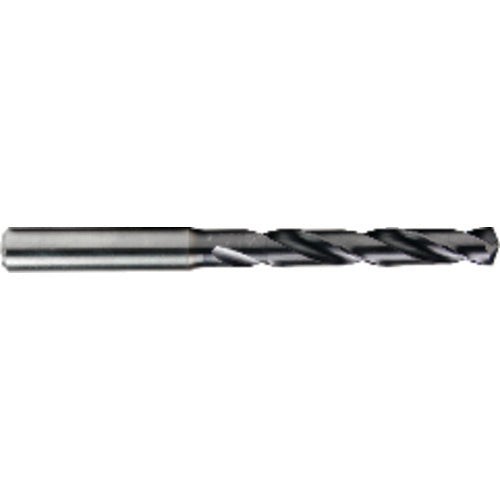 17 mm Dia. × 3.2 mm Shank × 93 mm Flute Length × 143 mm OAL, 5xD, TiAlN, 2xD Flute, Solid Carbide Drill - Benchmark Tooling