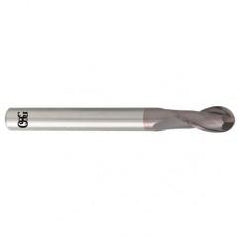 1/2" Dia. - 4" OAL - Carbide - Ball End HP End Mill-2 FL - Benchmark Tooling