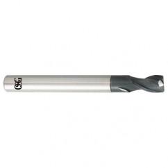 10mm Dia. x 100mm Overall Length 2-Flute 3mm C/R Solid Carbide SE End Mill-Round Shank-Center Cutting-TiALN - Benchmark Tooling