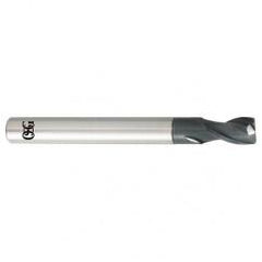 10mm Dia. x 100mm Overall Length 2-Flute 3mm C/R Solid Carbide SE End Mill-Round Shank-Center Cutting-TiALN - Benchmark Tooling