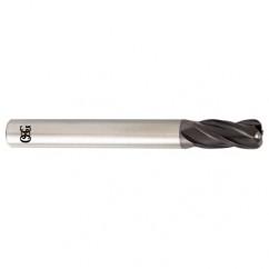 1 Dia. x 4 Overall Length 4-Flute .125 C/R Solid Carbide SE End Mill-Round Shank-Center Cutting-TiALN - Benchmark Tooling