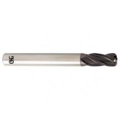 5/8 Dia. x 3-1/2 Overall Length 4-Flute .090 C/R Solid Carbide SE End Mill-Round Shank-Center Cutting-TiALN - Benchmark Tooling