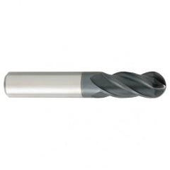 3/16" Dia. - 2" OAL - Carbide - Ball End HP End Mill-4 FL - Benchmark Tooling