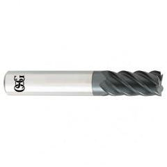 5/8 x 5/8 x 1-1/4 x 3-1/2 5Fl  C/R Carbide End Mill - TiALN - Benchmark Tooling