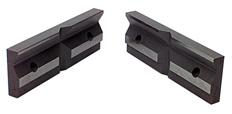 1-Pair Matching V-Groove Jaw Plates; For: 6/7" Speed Vise - Benchmark Tooling