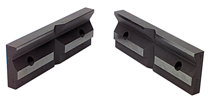 1-Pair Matching V-Groove Jaw Plates; For: 3" Speed Vise - Benchmark Tooling