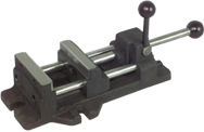 Quick-Set Adjustable Drill Press Vise - 6" Jaw Width - Benchmark Tooling