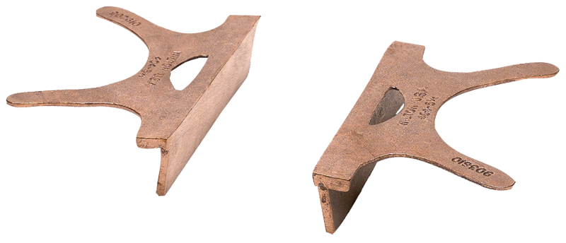 404-4.5, Copper Jaw Caps, 4-1/2" Jaw Width - Benchmark Tooling