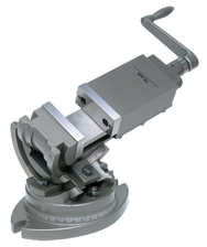 3-Axis Precision Tilting Vise 5" Jaw Width, 1-3/4" Depth - Benchmark Tooling