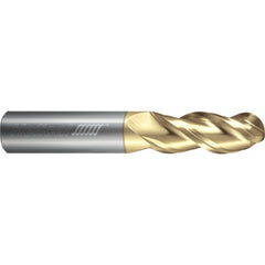 ‎3 Flute - Ball - 40 Degree Helix - 0.1250″ (1/8) Cutter DIA × 0.1250″ (1/8) Shank DIA × 0.0625″ (1/16) Radius × 0.8750″ (7/8) LOC × 2.5000″ (2-1/2) OAL  - ZPLUS Coated